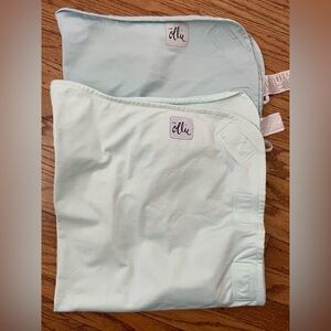 Set of 2 Ollie baby swaddle - blue - one size